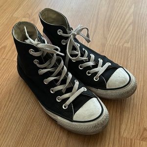 Black high top converse women’s 7.5